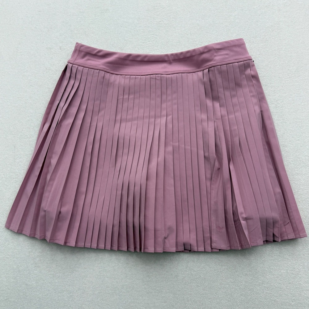 Bad Birdie Golf Double Down Skort Size L Petaluma Pink Pleated Athletic Skirt - Picture 2 of 5